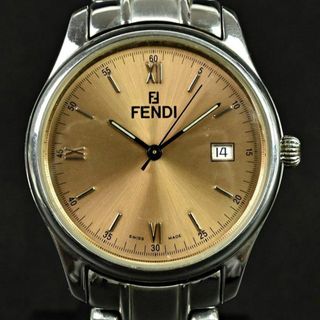 フェンディ(FENDI)のFENDI フェンディ 腕時計 クォーツ メンズ 210G シルバー ベージュ(腕時計(アナログ))