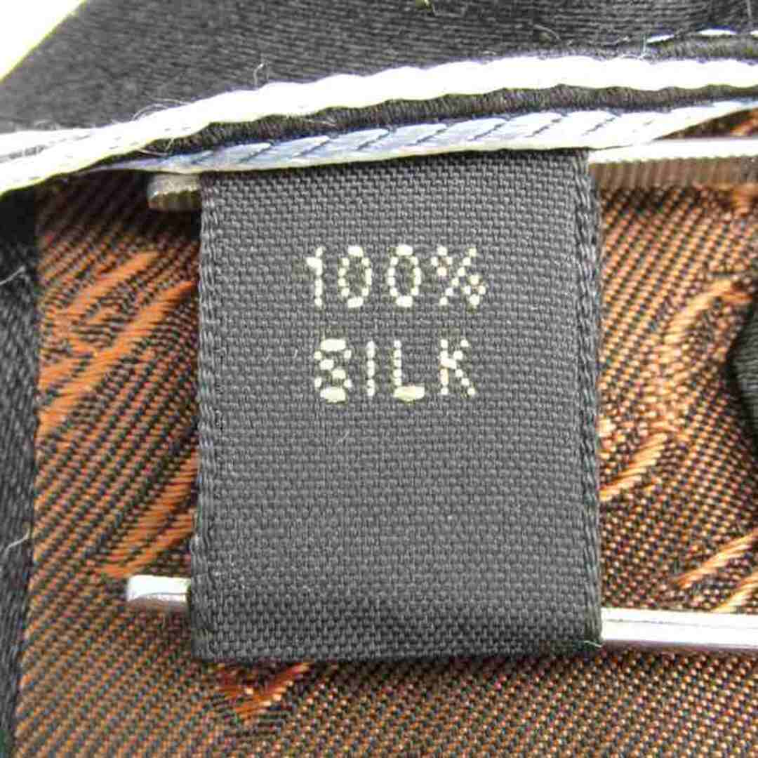 DAKS(ダックス)のダックス ブランド ネクタイ 総柄 ストライプ柄 シルク PO  メンズ ブラック DAKS メンズのファッション小物(ネクタイ)の商品写真