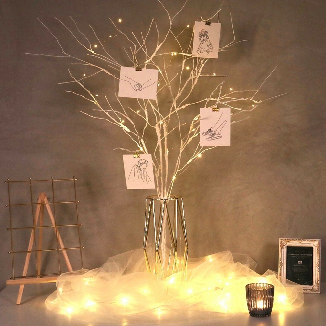 n☆様ウェルカムツリー 白樺ツリー クリスマスツリー ウェルカムスペース ハンドメイドのウェディング(ウェルカムボード)の商品写真