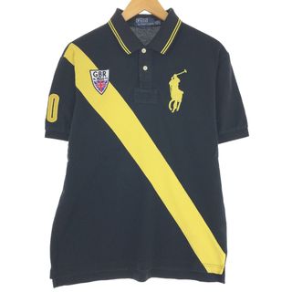 ラルフローレン(Ralph Lauren)の古着 ラルフローレン Ralph Lauren POLO by Ralph Lauren CUSTOM FIT 半袖 ポロシャツ メンズXL /eaa436563(ポロシャツ)