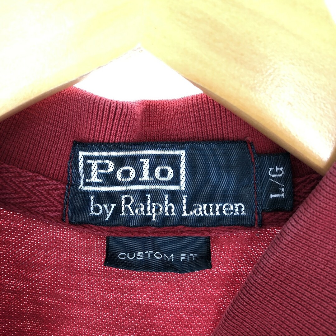 Ralph Lauren(ラルフローレン)の古着 ラルフローレン Ralph Lauren POLO by Ralph Lauren CUSTOM FIT 半袖 ポロシャツ メンズL /eaa436567 メンズのトップス(ポロシャツ)の商品写真