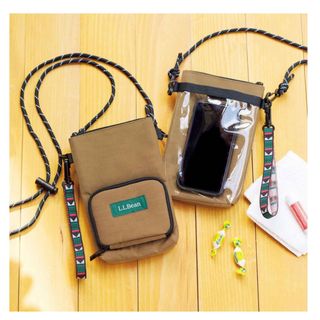 エルエルビーン(L.L.Bean)の新品‼️ エル・エル・ビーン 撥水素材の多機能スマホショルダー リンネル 付録(ショルダーバッグ)