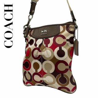 コーチ(COACH)のCOACH コーチ　s74　斜め掛け　ショルダーバッグ　オプアート　マルチカラー(ショルダーバッグ)