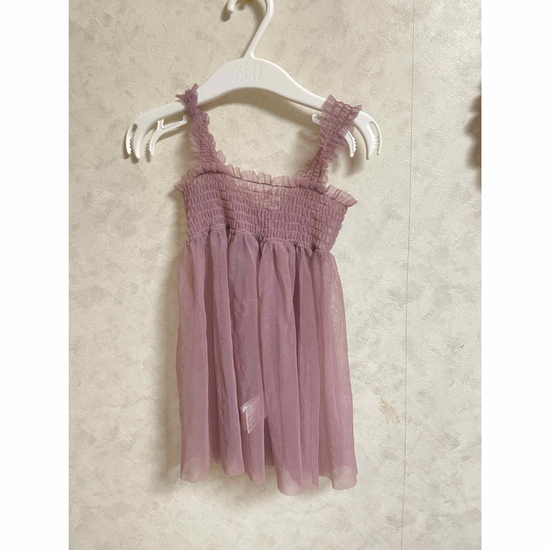 チュール　ビスチェ　子供服　女の子　ピンク キッズ/ベビー/マタニティのキッズ服女の子用(90cm~)(Tシャツ/カットソー)の商品写真