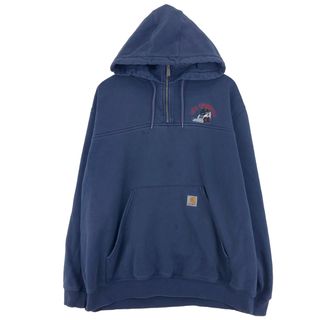 carhartt - 古着 カーハート Carhartt スウェットハーフジップパーカー メンズXL /eaa438499