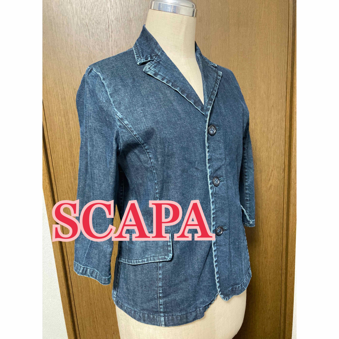 SCAPA(スキャパ)のSCAPA デニムジャケット レディースのジャケット/アウター(Gジャン/デニムジャケット)の商品写真