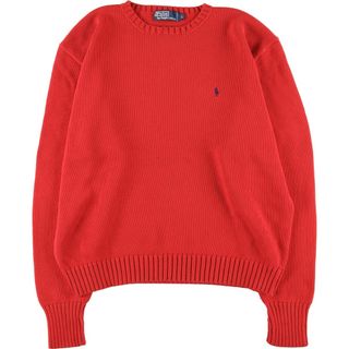 ラルフローレン(Ralph Lauren)の古着 ラルフローレン Ralph Lauren POLO by Ralph Lauren コットンニットセーター メンズL /eaa399430(ニット/セーター)