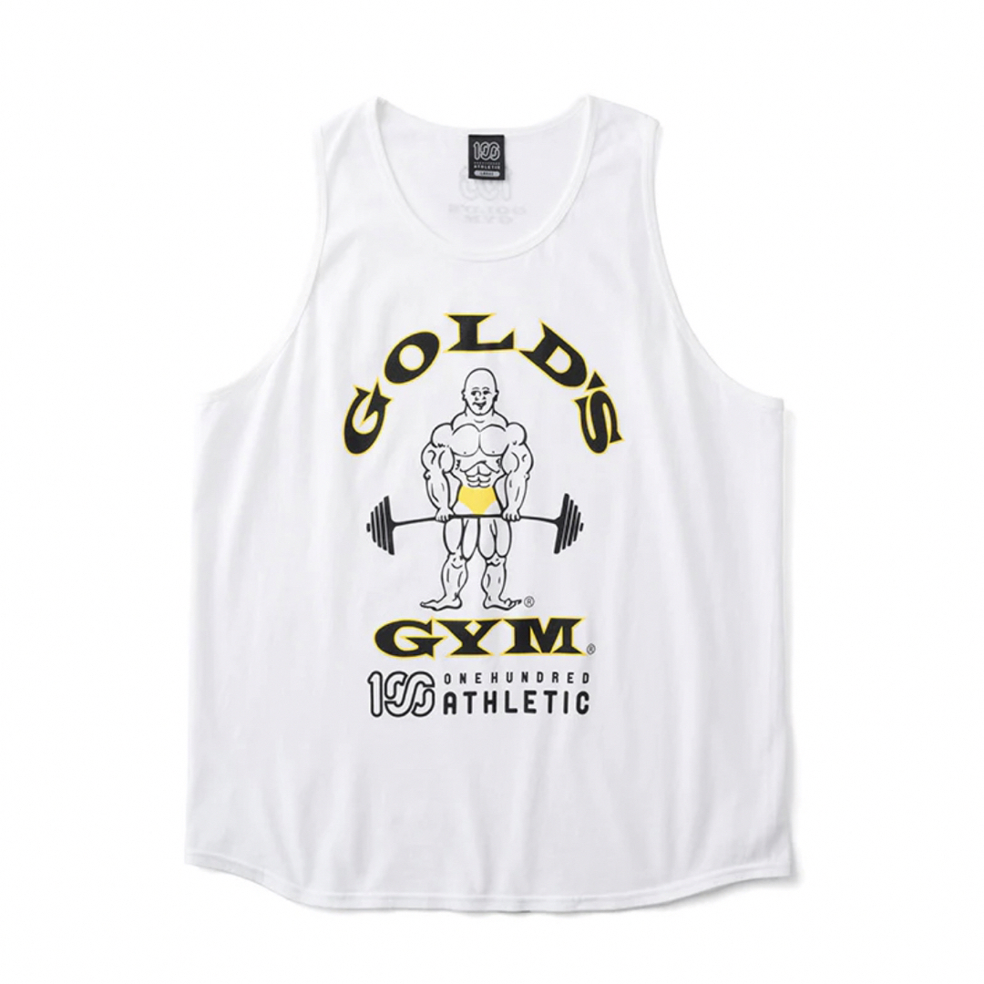 GOLD'S GYM(ゴールドジム)のGOLD'S GYM ×100A タンクトップ ホワイト s ゴールドジム メンズのトップス(タンクトップ)の商品写真