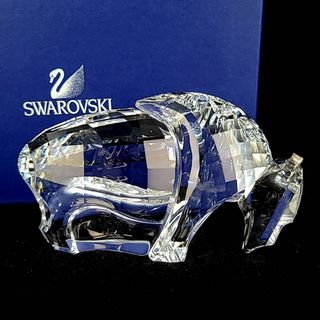 スワロフスキー(SWAROVSKI)の□良品 ◆ スワロフスキー　アニマル　バッファロー　牛　箱つき　624598(置物)