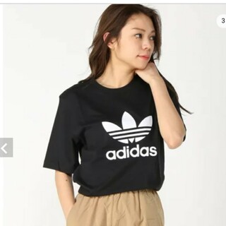 アディダス(adidas)のアディダス　オリジナル　トレフォイルTシャツ　ブラックユニセックス　Mサイズ(Tシャツ(半袖/袖なし))