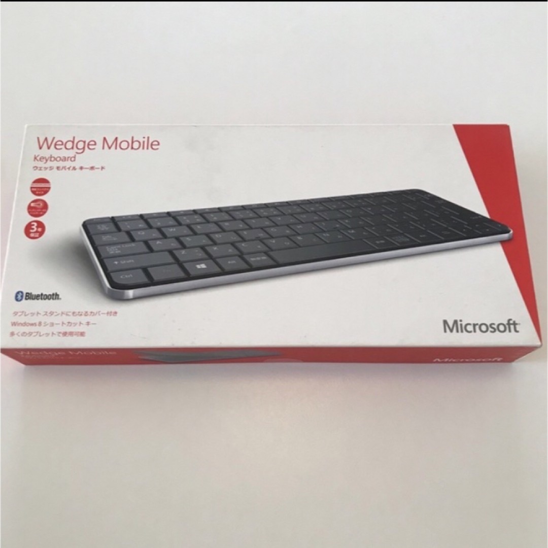 Microsoft(マイクロソフト)の新品未開封 Wedge Mobile Keyboard U6R-00022 スマホ/家電/カメラのPC/タブレット(PC周辺機器)の商品写真