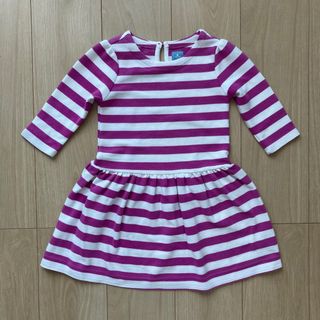 ベビーギャップ(babyGAP)のbaby GAP ギャップベビー　ボーダーワンピース　サイズ110(ワンピース)