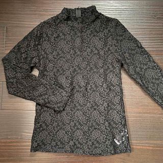 マウジー(moussy)のマウジー　長袖カットソー　黒レース(カットソー(長袖/七分))