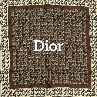 Christian Dior - ★Dior★ ミニスカーフ トロッター ベージュ ブラウン