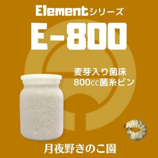 月夜野きのこ園 Element E-800 菌糸ビン クワガタ幼虫飼育用