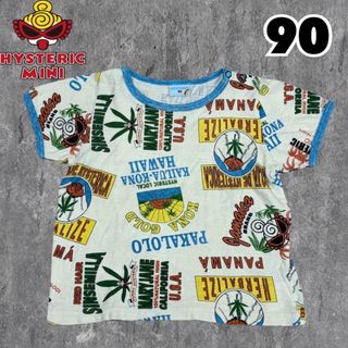 ヒステリックミニ(HYSTERIC MINI)の【激レア】ヒステリックミニ ヒスミニ 半袖 Tシャツ 総柄 ハワイ 90(Tシャツ/カットソー)