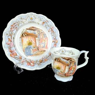 ロイヤルドルトン(Royal Doulton)の◇美品◆ ロイヤルドルトン　ブランブリーヘッジ　マグカップ　プレート　ウィンター(グラス/カップ)