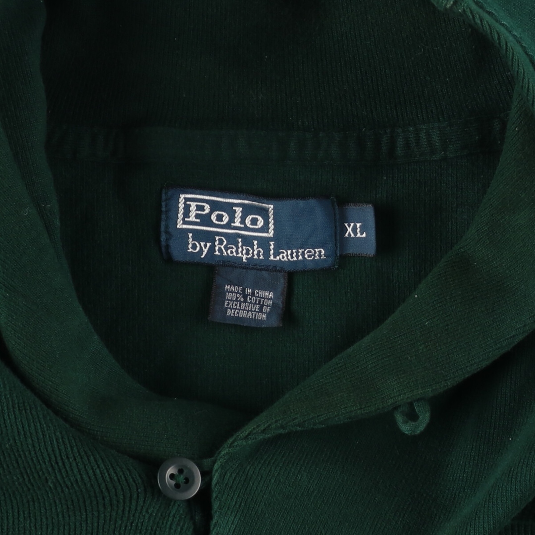 Ralph Lauren(ラルフローレン)の古着 ラルフローレン Ralph Lauren POLO by Ralph Lauren ショールカラー スウェットシャツ トレーナー メンズXL /eaa431105 メンズのトップス(スウェット)の商品写真