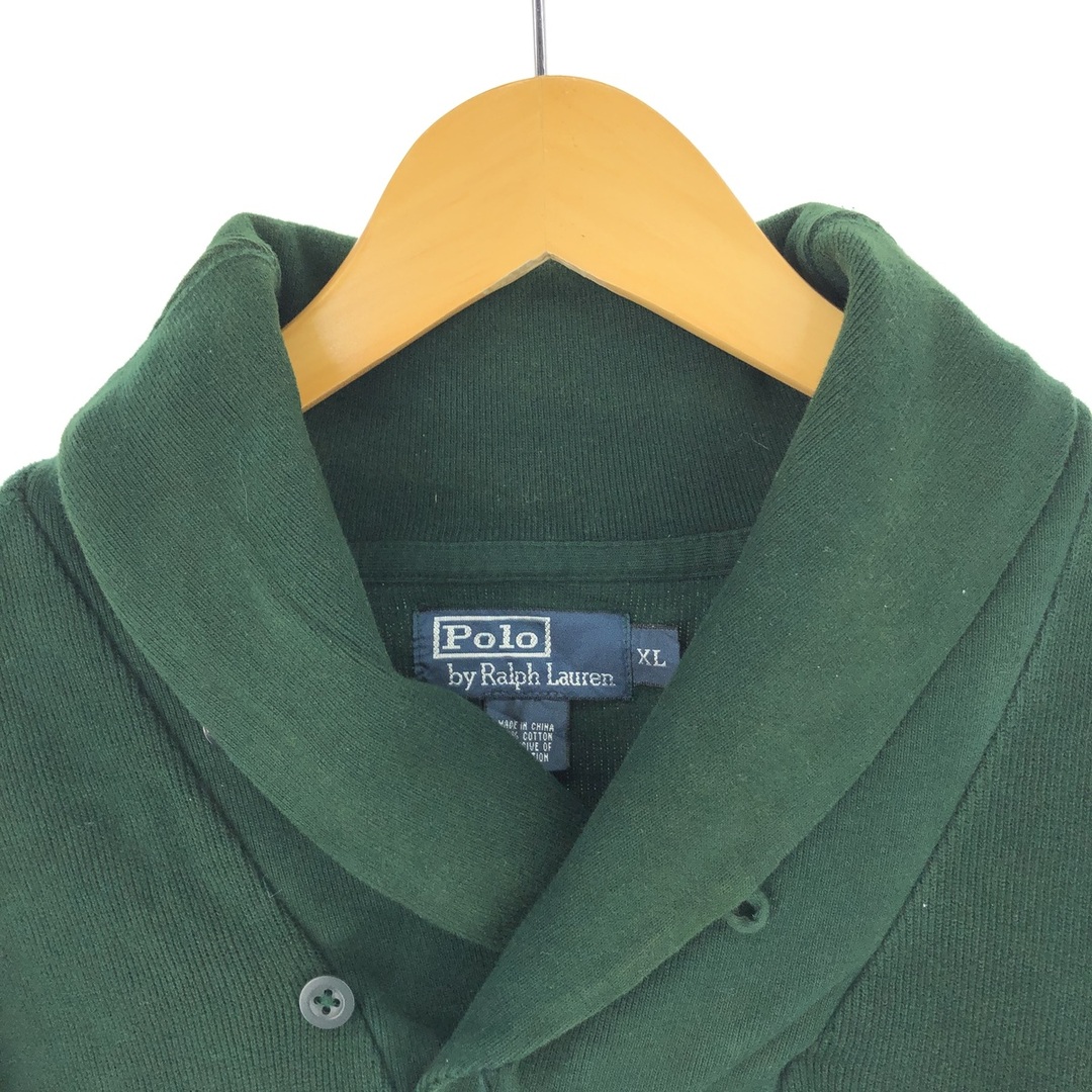 Ralph Lauren(ラルフローレン)の古着 ラルフローレン Ralph Lauren POLO by Ralph Lauren ショールカラー スウェットシャツ トレーナー メンズXL /eaa431105 メンズのトップス(スウェット)の商品写真