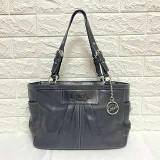 コーチ(COACH)の★COACH★コーチ レザー ショルダーバッグ ブラック(ショルダーバッグ)