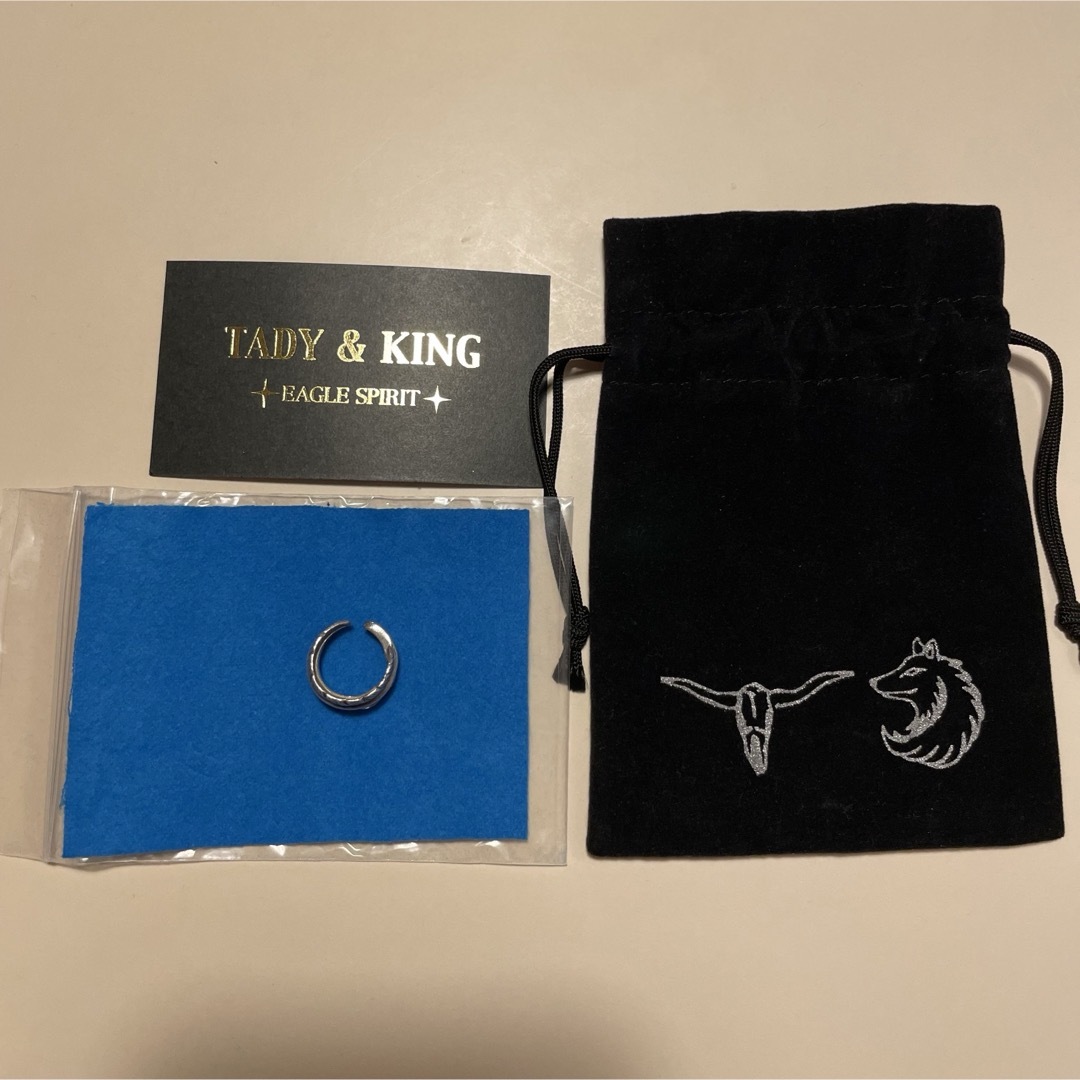 TADY&KING(タディアンドキング)の【TADY&KING】3号 タディアンドキング フェザーSV ピンキー シルバー メンズのアクセサリー(リング(指輪))の商品写真