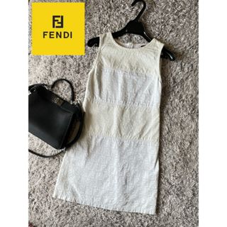 フェンディ(FENDI)の【FENDI】ズッカ柄　ワンピース　正規品(ミニワンピース)