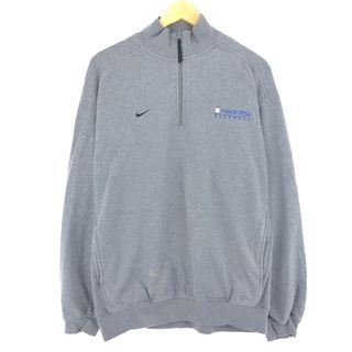 ナイキ(NIKE)の古着 ナイキ NIKE ハーフジップスウェットシャツ トレーナー メンズM /eaa440208(スウェット)