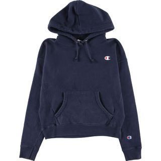 チャンピオン(Champion)の古着 00年代 チャンピオン Champion リバースウィーブ 復刻 単色タグ スウェットプルオーバーパーカー レディースM /eaa423950(トレーナー/スウェット)