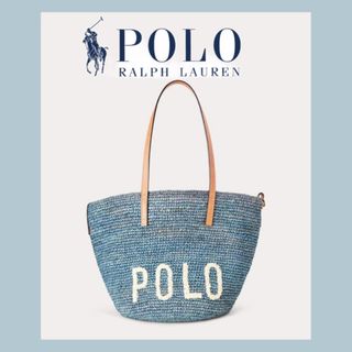 ポロラルフローレン(POLO RALPH LAUREN)の【ポロラルフローレン】 ラフィア トートバッグ/かごバッグ(トートバッグ)