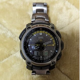 カシオ(CASIO)のCASIO PROTREK プロトレック 電波ソーラー　PRW-5000T-7J(腕時計(アナログ))