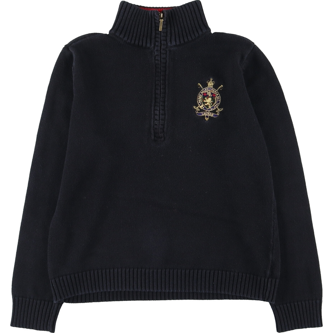 Ralph Lauren(ラルフローレン)の古着 ラルフローレン Ralph Lauren LAUREN ローレン コットンニットハーフジップセーター レディースL /eaa424933 レディースのトップス(ニット/セーター)の商品写真