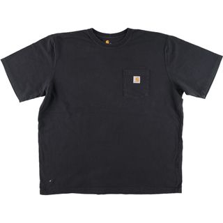 カーハート(carhartt)の古着 カーハート Carhartt ORIGINAL FIT 半袖 ワンポイントロゴポケットTシャツ メンズXXL /eaa432943(Tシャツ/カットソー(半袖/袖なし))