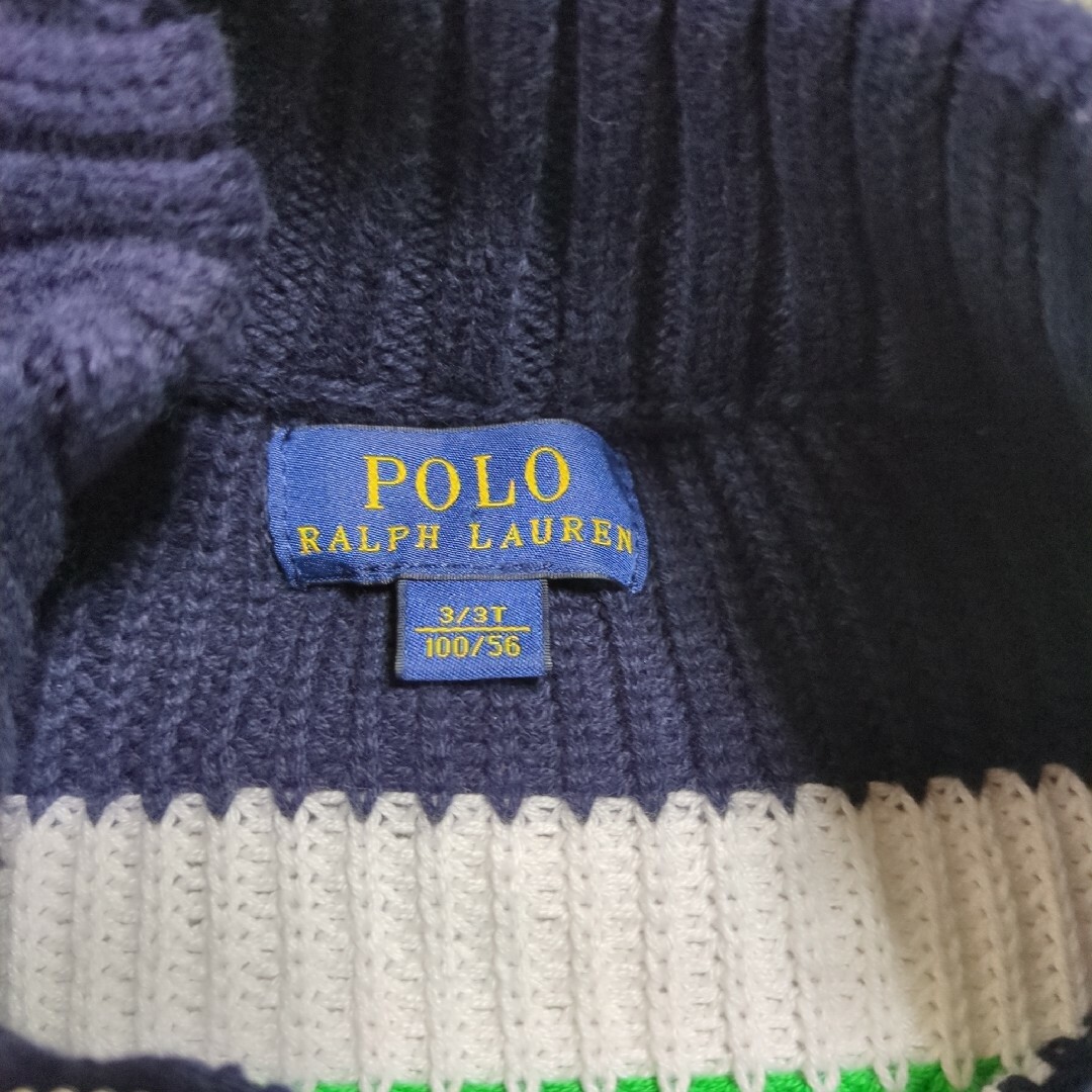 polo Ralph Lauren　フルジップニット　100サイズ キッズ/ベビー/マタニティのキッズ服男の子用(90cm~)(ニット)の商品写真