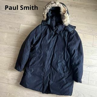 ポールスミス(Paul Smith)のポールスミス　ファー取り外し可　ダウンコート　ジャケット　ロング　黒　Sサイズ(ダウンジャケット)