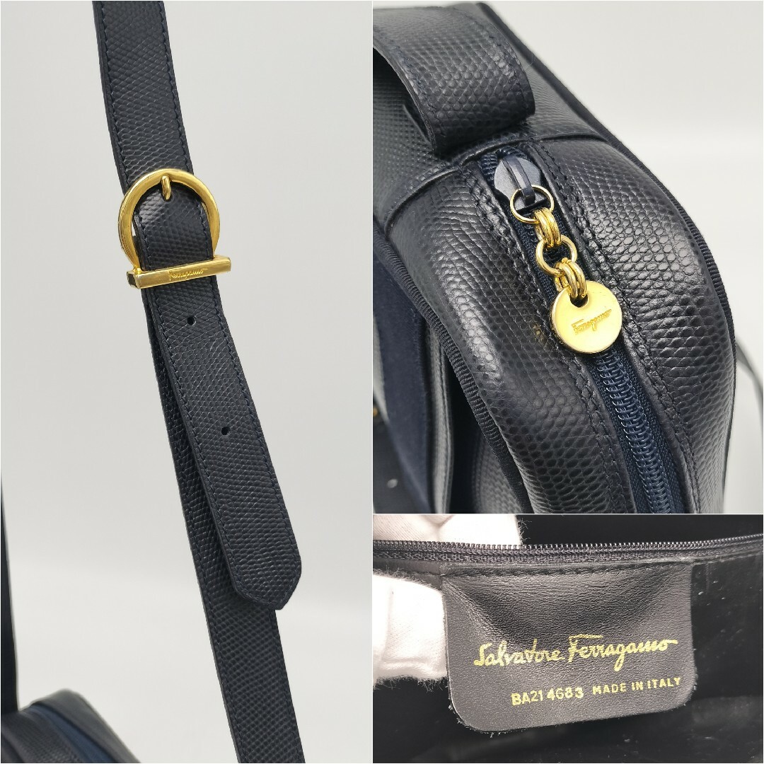 Salvatore Ferragamo(サルヴァトーレフェラガモ)の極美品✨フェラガモ　ショルダーバッグ　ヴィンテージ　レザー レディースのバッグ(ショルダーバッグ)の商品写真