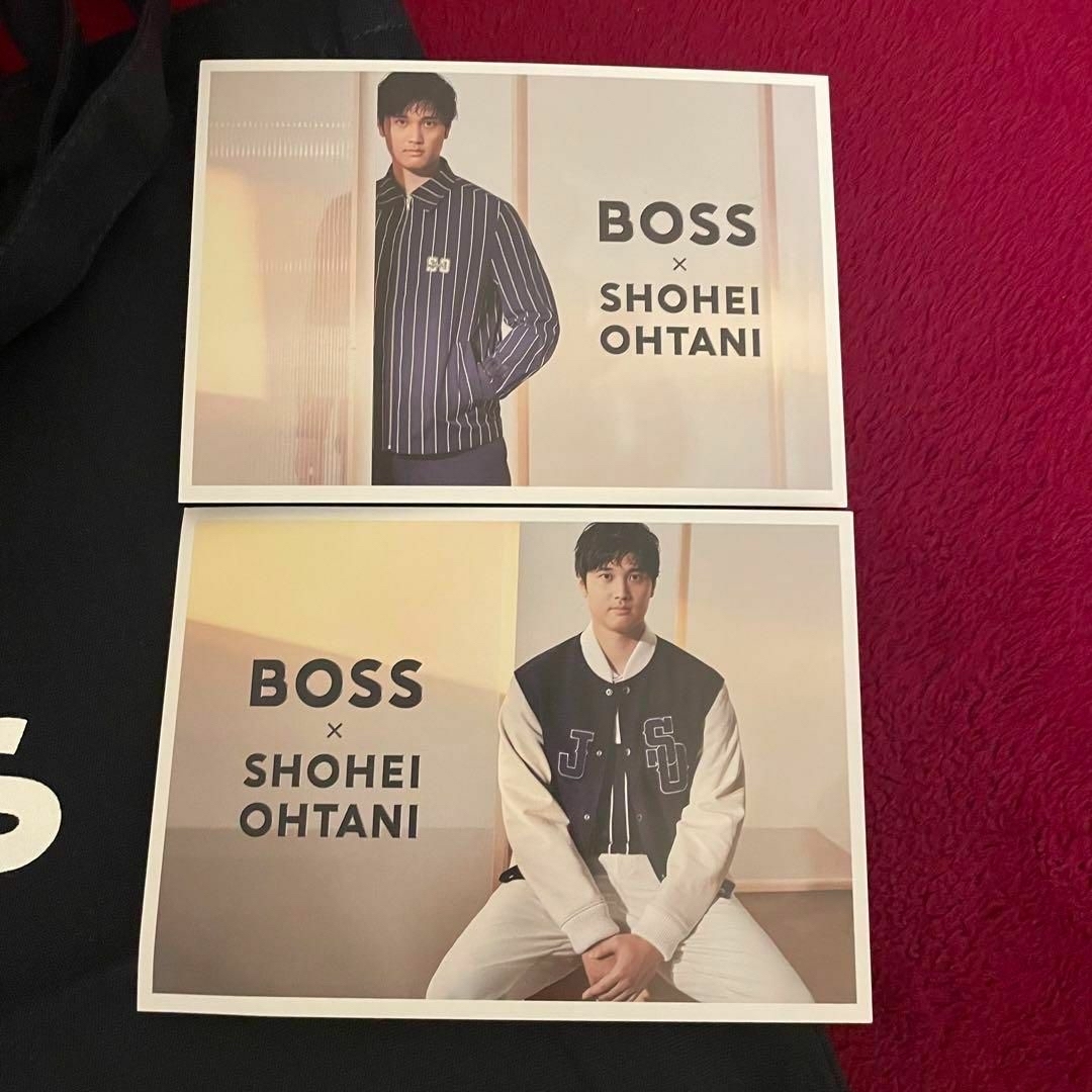 BOSS(ボス)の【非売品】BOSS ×大谷翔平選手 コラボ トートバッグ & ポストカード エンタメ/ホビーのタレントグッズ(スポーツ選手)の商品写真