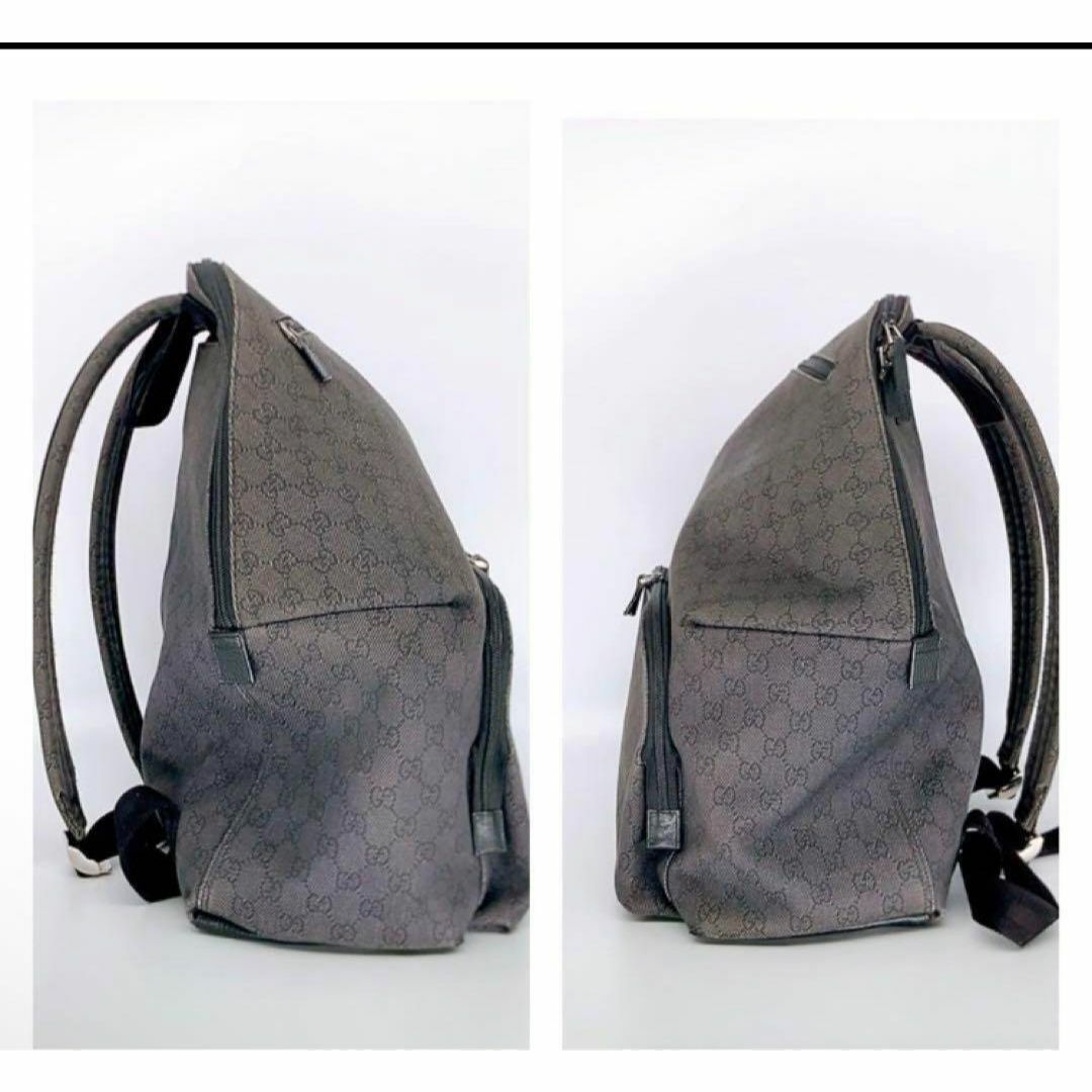 Gucci(グッチ)の✨美品✨GUCCI グッチ　リュック GGキャンバス バックパック　ブラック メンズのバッグ(バッグパック/リュック)の商品写真