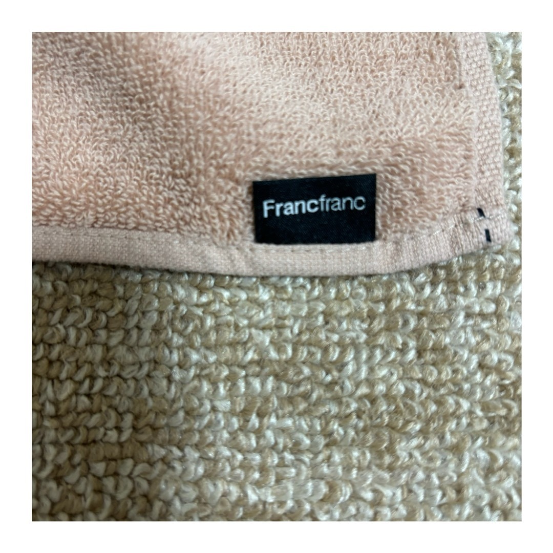 Francfranc(フランフラン)のFrancfranc フランフラン ハンカチ ブラック ベージュ レディースのファッション小物(ハンカチ)の商品写真