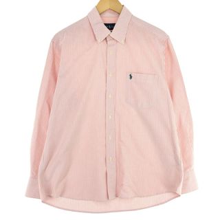 ラルフローレン(Ralph Lauren)の古着 ラルフローレン Ralph Lauren CUSTOM FIT 長袖 ボタンダウンストライプシャツ メンズXL /eaa440400(シャツ)