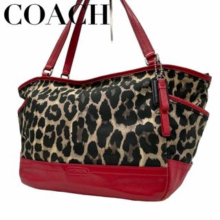 コーチ(COACH)のCOACH コーチ　s71　レオパード　6038　肩掛け　トートバッグ　総柄(トートバッグ)