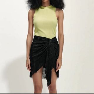 ザラ(ZARA)の値下げ！新品タグ付き★ZARA ノースリーブ カットソー(カットソー(半袖/袖なし))