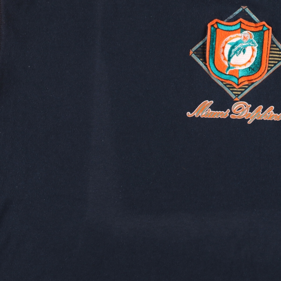 古着 NUTMEG NFL MIAMI DOLPHINS マイアミドルフィンズ パーカー ロングTシャツ ロンT USA製 メンズXL ヴィンテージ /eaa438757 メンズのトップス(Tシャツ/カットソー(半袖/袖なし))の商品写真