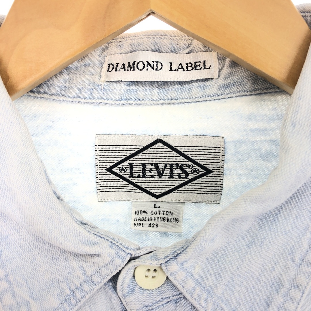 Levi's(リーバイス)の古着 80年代 リーバイス Levi's DIAMOND LABEL 長袖 デニムシャツ メンズL ヴィンテージ /eaa438901 メンズのトップス(シャツ)の商品写真