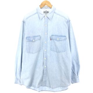 リーバイス(Levi's)の古着 80年代 リーバイス Levi's DIAMOND LABEL 長袖 デニムシャツ メンズL ヴィンテージ /eaa438901(シャツ)