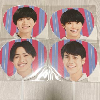 ジャニーズジュニア(ジャニーズJr.)のサマパラ 関西だし魂味 うちわ 嶋崎斗亜  真弓孟之 池川侑希弥 角紳太郎(アイドルグッズ)