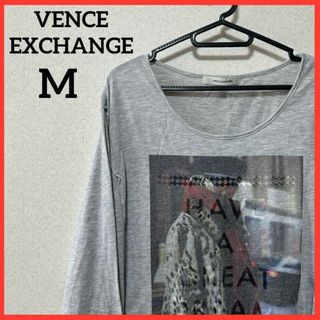 【大人気】VENCE EXCHANGE プリントTシャツ 長袖Tシャツ トップス(Tシャツ(長袖/七分))