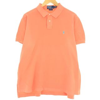 ラルフローレン(Ralph Lauren)の古着 ラルフローレン Ralph Lauren POLO by Ralph Lauren CUSTOM FIT 半袖 ポロシャツ メンズXL /eaa436549(ポロシャツ)