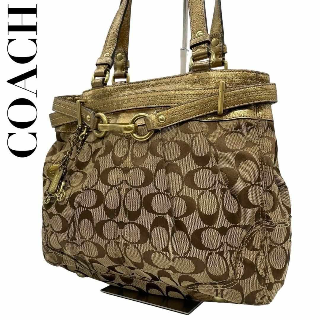 COACH(コーチ)のCOACH コーチ　s71　肩掛け　12467　トートバッグ　クリップ　ブラウン レディースのバッグ(トートバッグ)の商品写真