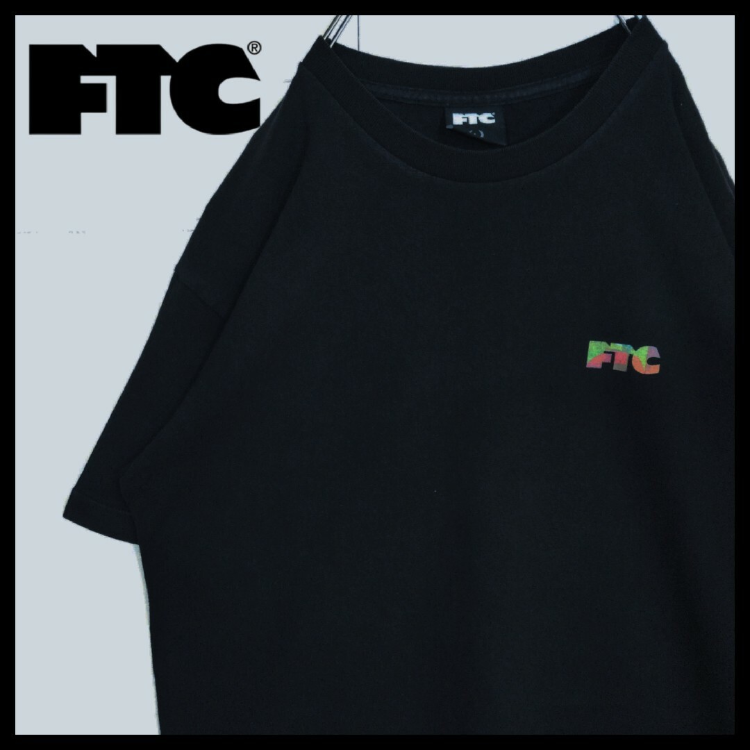 FTC(エフティーシー)の《FTC /エフティーシー》レインボーロゴ　バックプリント　Tシャツ　半袖　黒 メンズのトップス(Tシャツ/カットソー(半袖/袖なし))の商品写真