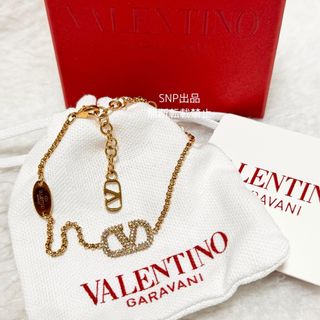 valentino garavani - ヴァレンティノ ガラヴァーニ Vロゴ シグネチャー スワロフスキー ブレスレット